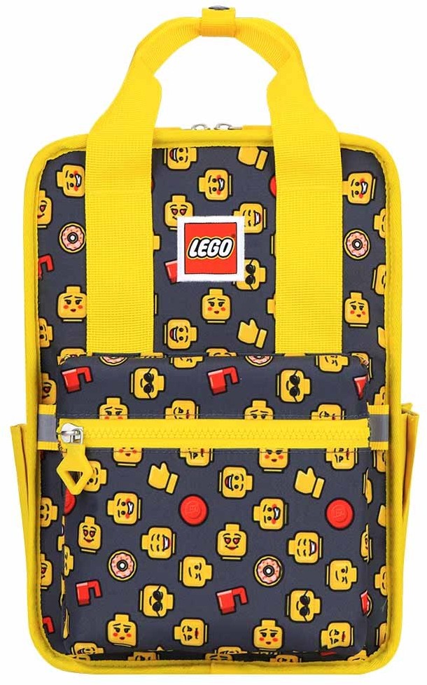 LEGO Plecak do przedszkola Tribini Fun Small LEGO - heads and cups / yellow 20127-1934