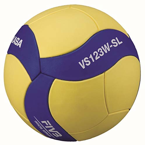 Mikasa Unisex piłka do siatkówki dla dorosłych VS123W-SL, niebieska, 5