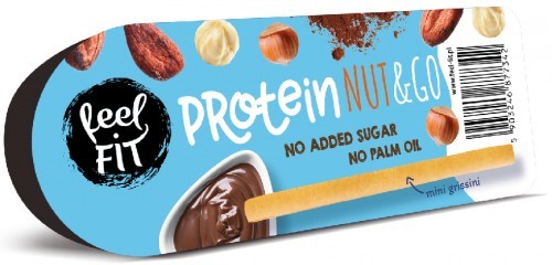 Feel Fit Krem Proteinowy Czekoladowy z Orzechami Laskowymi bez dodatku cukru 25g - Feel Fit