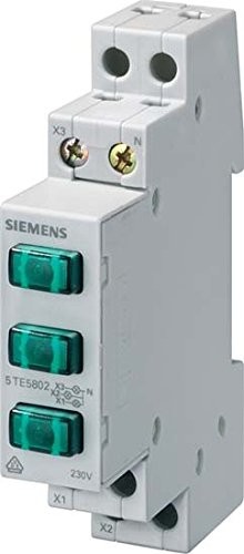 Фото - Люстра / світильник Siemens Lampka sygnalizacyjna AC 230V, 3x zielona, 1MM; 5TE5802, 