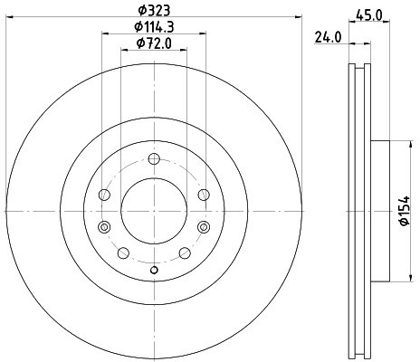 HELLA PAGID Tarcza hamulcowa PAGID 8DD355115-201