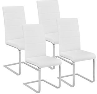 TecTake Krzesła do jadalni 4 sztuki białe krzesło Bettina 402554 402554