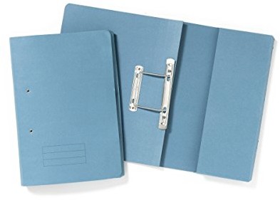 Exacompta Exacompta Spiralny teczka kieszonkowa, 285 g/m, foolscap, kieszeń prawa ręka - niebieski, 25 sztuk TPFM-BLUZ