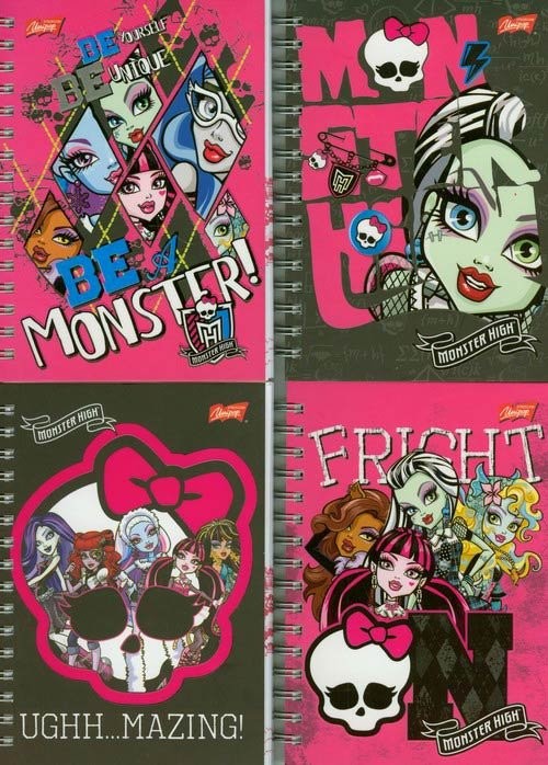 St.majewski St. Spółka Akcyjna Sp.k. St. pamiętnik na spirali, Monster High, format A6