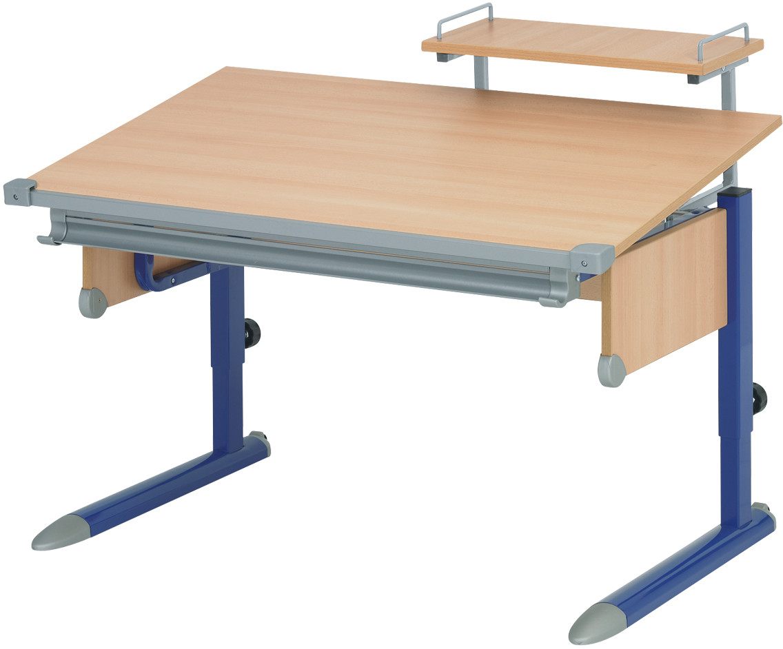Kettler biurko SCHOOL, niebieski/buk, 6625-242 6625-242