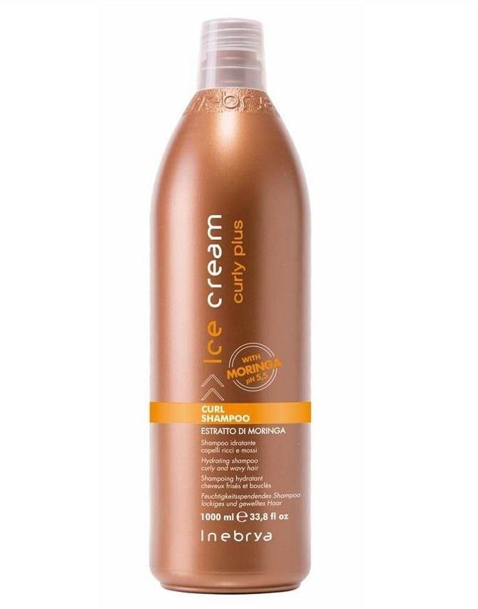 Inebrya Ice Cream Curly Plus Shampoo nawilżający szampon do włosów kręconych i falowanych 1000ml 108025-uniw