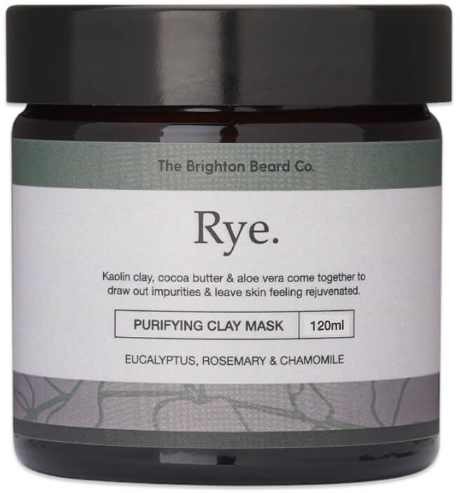 THE BRIGHTON BEARD THE BRIGHTON BEARD Rye Clay Mask Oczyszczająca maska do twarzy 120ml