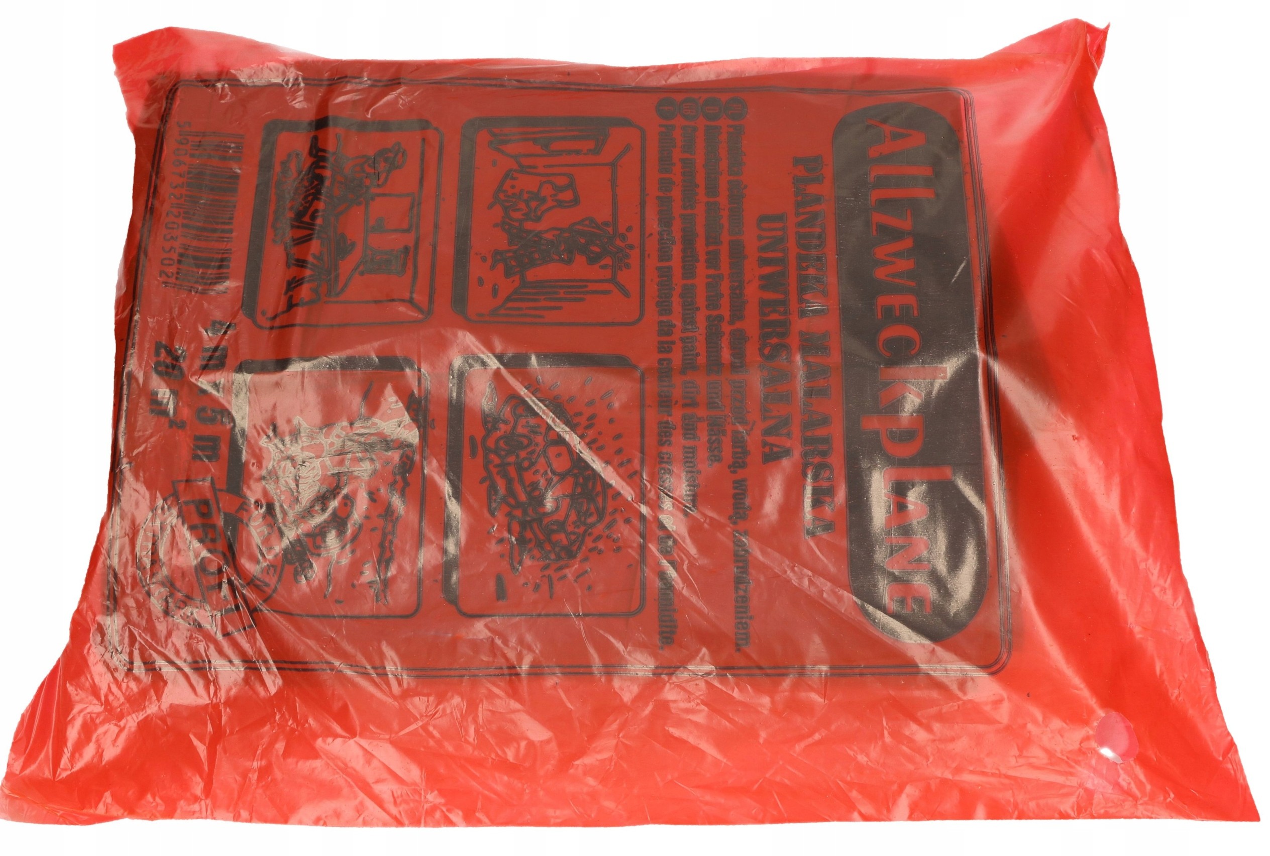 Folia Malarska 4X5M Ekstra Gruba Ochronna 10 Szt