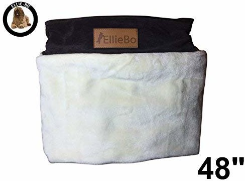 Ellie-Bo Ellie-BO do łóżko dla psa ze sztucznego futra Topping okładka Cord z, 122 cm, 117 x 75 cm, 2 X duże, brązowy/kremowy