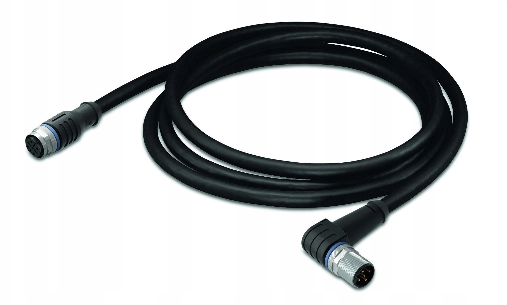 Wtyczka kątowa M12 1m