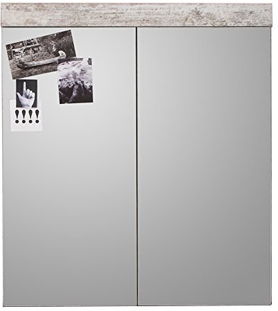 Trendteam cc40568 łazienka szafka z lustrem biały Canyon pinia, szer. x wys. x głęb. 72 x 79 x 17 cm 125940568