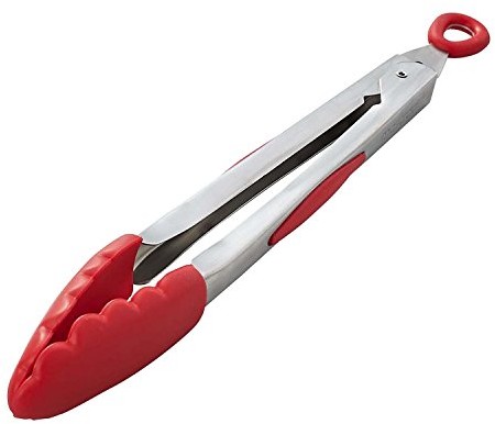 Mastrad f16810 szczypce kuchenne silikonu i stali nierdzewnej 30 cm Czerwony F16810