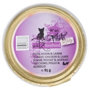 Catz Finefood Filety N.411 Indyk/Kurczak/Jagnięcina tacka 85g MS_15343