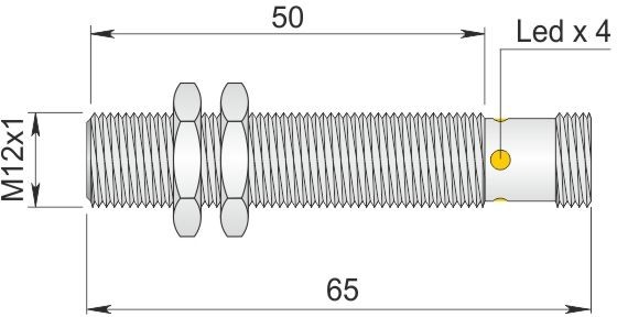 ORNO indukcyjny 12 mm SI12-DC4 PNP NO H I12000399