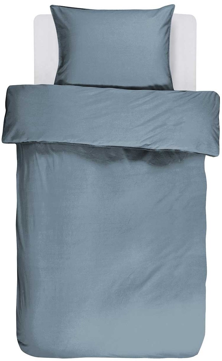 Essenza Komplet pościeli bawełnianej w kolorze niebieskim poszewka dekoracyjna pościel na łóżko pojedyncze pościel holenderska Essenza 140x220 cm |Darmowa dostawa 400946-100NL-014