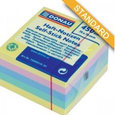 PBS Karteczki samoprzylepne Donau 76x76mm 450 kartek pastel DN020