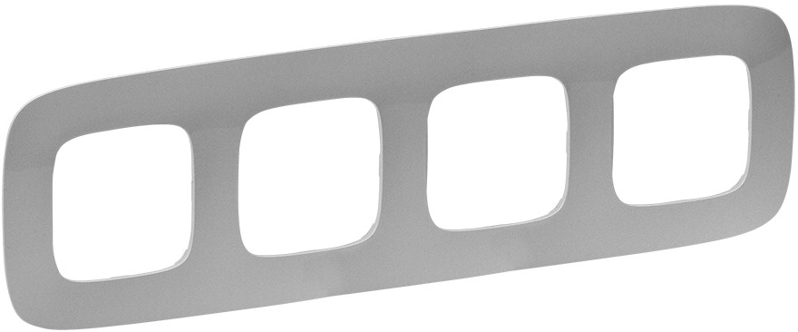 Legrand Ramka poczwórna VALENA ALLURE aluminium 754394