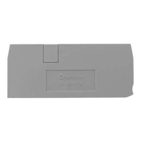 DEGSON Płytka końcowa do złączki szynowej 4mm2 DS4-TW DGN 4104 D-DS4-TW-01P-11-00AH