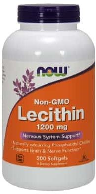 NOW FOODS Lecithin (Lecytyna) 1200mg - 200 kapsułek żelowych