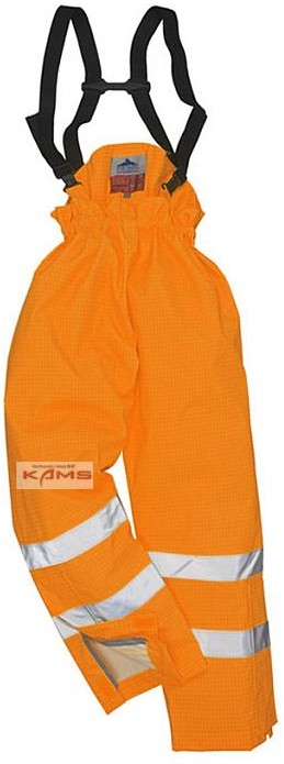Portwest S780 - spodnie ochronne do pasa NIEOCIEPLANE na szelkach BizFlame ostrzegawcze, trudnopalne... 2 kolory - S-2XL.