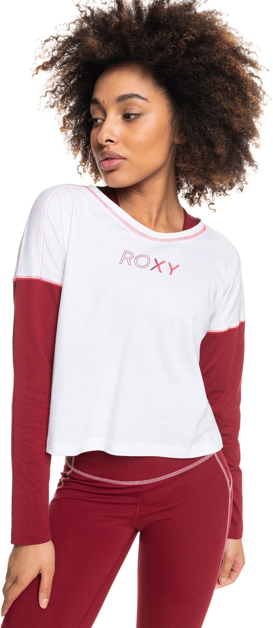 Roxy t-shirt damski SOUL FEVER BLUES LS TEE Bright White WBB0