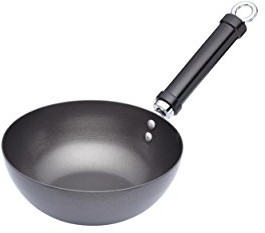 Kitchen Craft Stal węglowa Pure Oriental Wok z powłoką zapobiegającą przywieraniu, 20 cm KCOR1