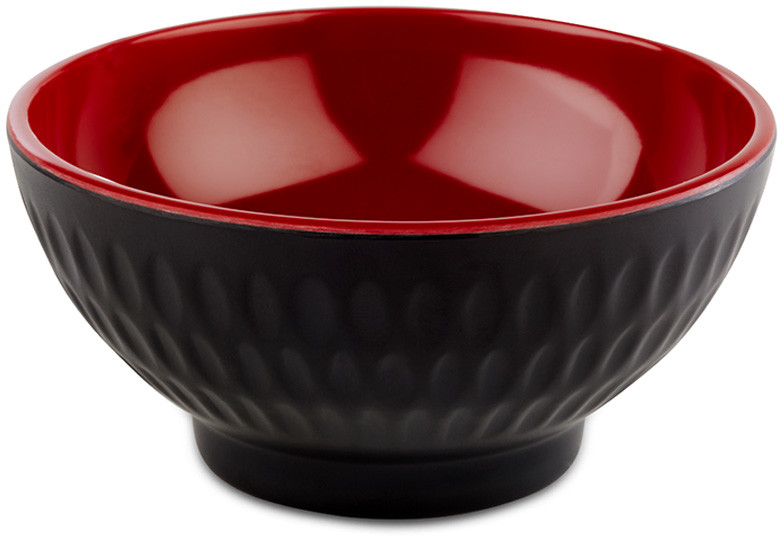 APS Miska 0,13 l, czarno-czerwona | Asia Plus 15417
