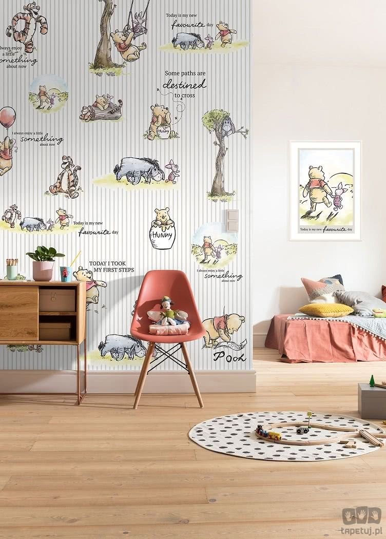 Komar Fototapeta Winnie Pooh - Stripes DX4-001 DX4-001
