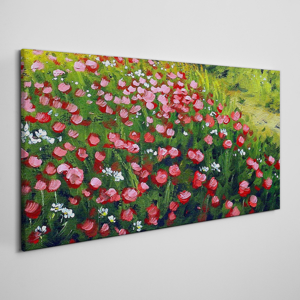 PL Coloray Obraz na Płótnie kwiaty pole przyroda 140x70cm