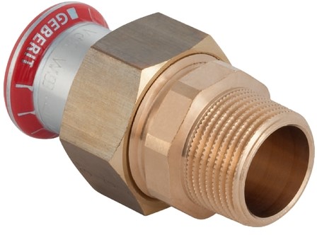 Geberit śrubunek Mapress C-Stahl przejściowy z gw.zewn. d18-R 25332 25332