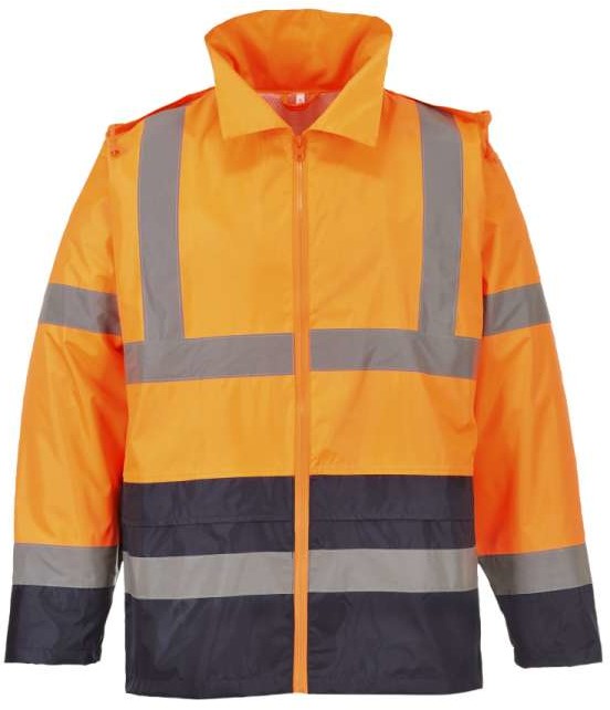 Portwest H443 - Klasyczna kurtka przeciwdeszczowa ostrzegawcza 190 T - 2 kolory - S-3XL.
