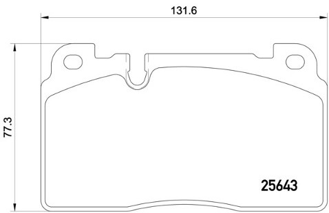 BREMBO Zestaw klocków hamulcowych, hamulce tarczowe P 85 122