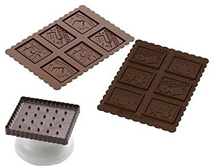 Unbekannt Silikomart zestaw foremek do wykrawania ciasteczek 22.164.77.0165