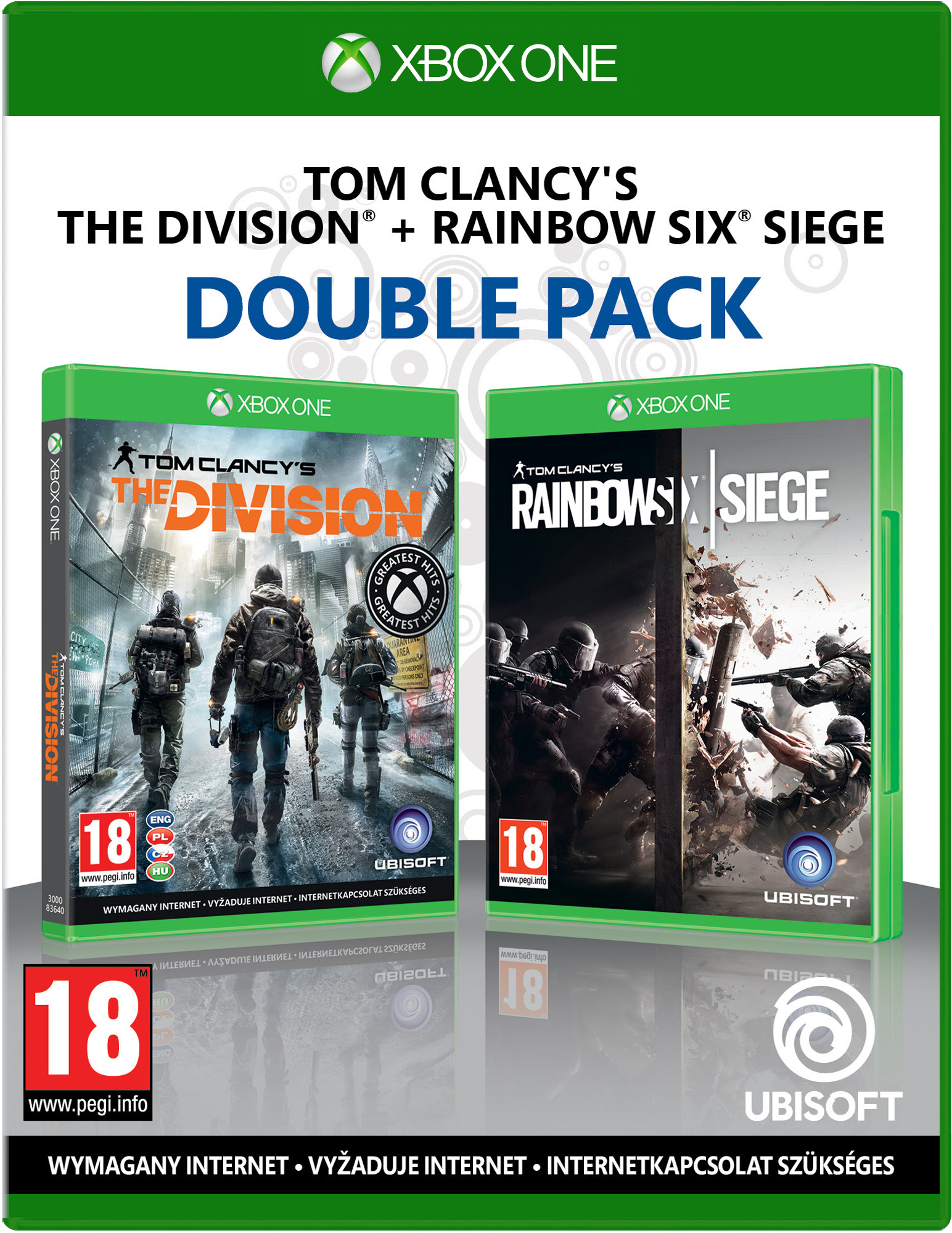 Double Pack: Tom Clancy's The Division + Tom Clancy\'s Rainbow Six: Siege GRA XBOX ONE