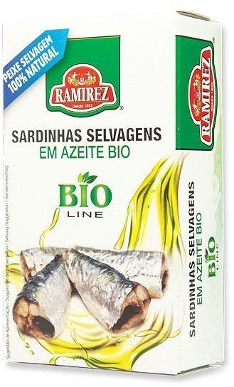 Ramirez Sardynki portugalskie w oliwie extra virgin BIO 120g Ramirez 945-uniw