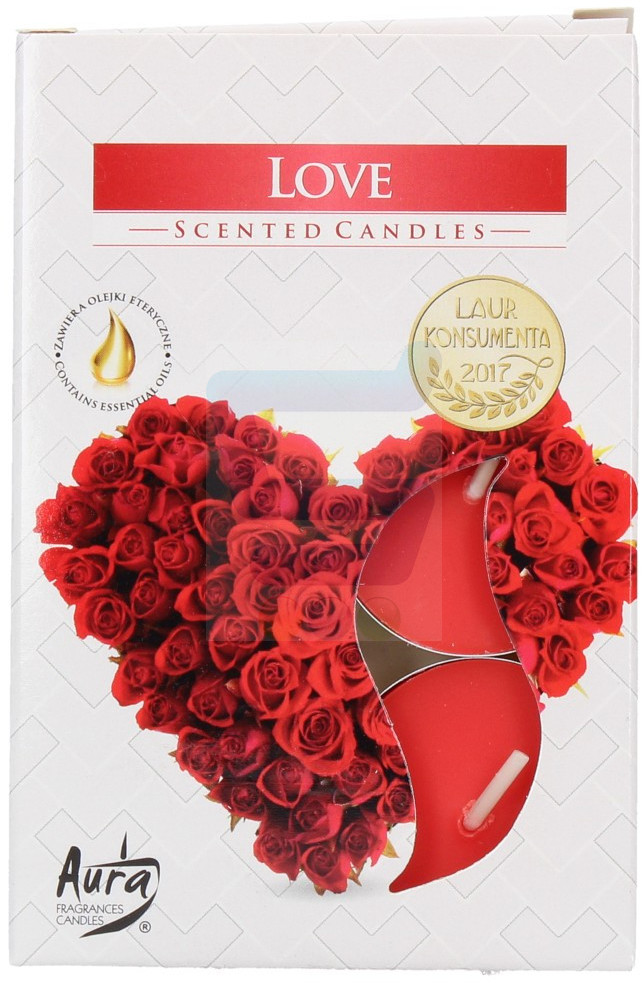 Bispol Aura Podgrzewacze Love 6 szt.