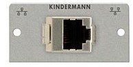Kindermann CAT5 (RJ45) z urządzeniem do zmiany rodzaju łącza z męskiego na żeńskie i odwrotnie, zaślepka 50 x 50 mm 7444000523