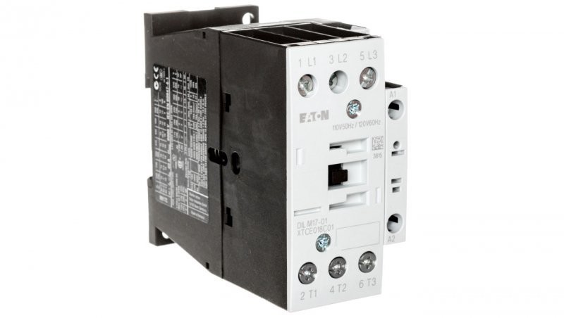 Eaton Stycznik mocy 17A 3P 110V AC 0Z 1R DILM17-01(110V50HZ,120V60HZ) 277033 277033