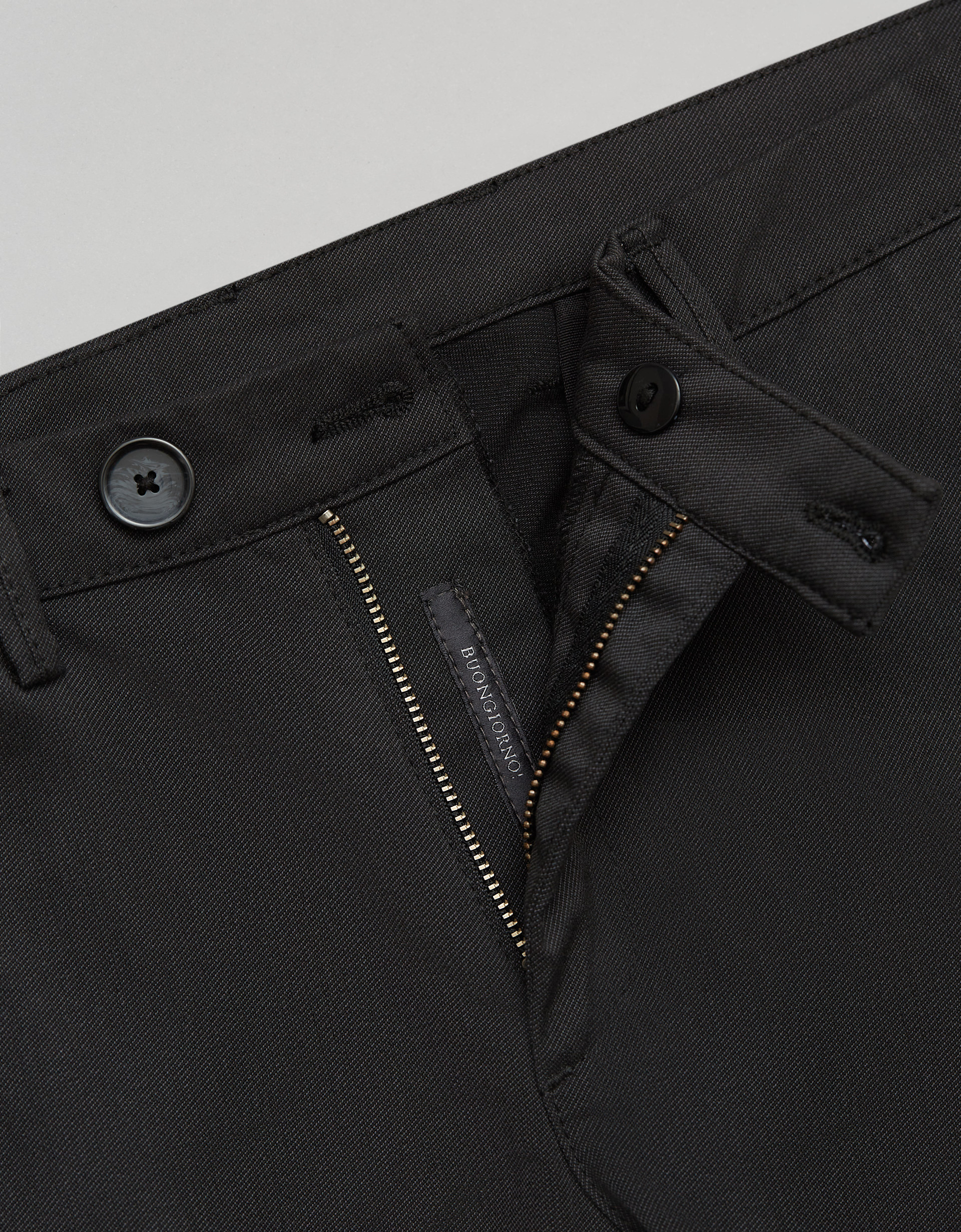 Borgio Spodnie męskie Altedo czarne slim fit