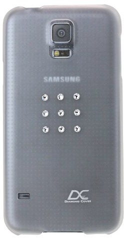 Diamond Cover 125139 Star etui na telefon komórkowy z kryształkami Swarovskiego do Samsung Galaxy S5 przezroczysty 4260351942091