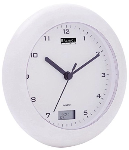 Balance 506271 Circle Biały Quartz Wall Clock  Zegar ścienny (AA, biały, tworzywo sztuczne, 170 MM, 170 MM, 17 cm 506271