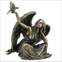 Veronese SIEDZĄCY ANIOŁ Z GOŁĘBIEM (WU75981A4)