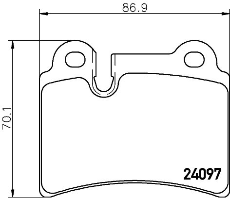 Mintex Zestaw klocków hamulcowych, hamulce tarczowe MDB2740