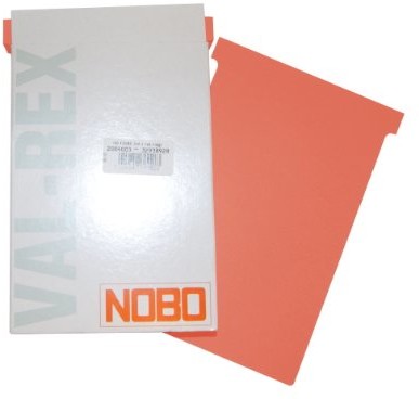 Nobo Karty pamięci flash akcesoria do tablic  T w blistrze, rozmiar 3, 100 sztuk, pomarańczowy 2203009