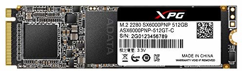 ADATA SX6000 Pro M.2 NVME 512GB PCIe Gen3x4 (ASX6000PNP-512GT-C)
