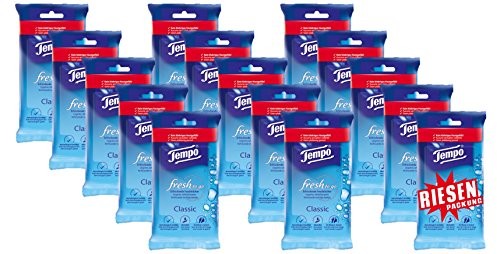 Tempo Fresh to go Classic Riese Opakowanie (15 opakowań X po 10 chusteczek) 830366