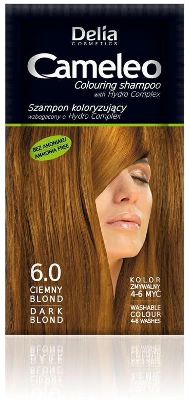 Delia Cosmetics Cameleo szampon koloryzujący 6.0 ciemny blond
