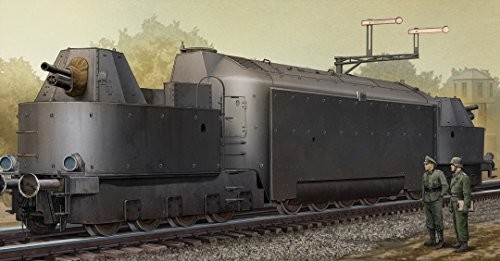 Trumpeter 00223 zestaw do budowy modelu German Armored Train triebwag pancerne.nr16