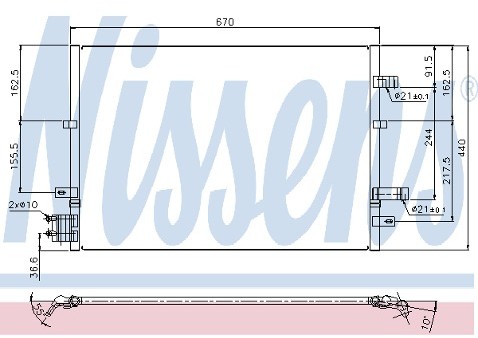 NISSENS Skraplacz, klimatyzacja 94727