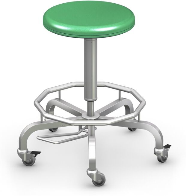 Ztm Tech-med TBG03/ND taboret lekarski ze stali kwasoodpornej na kółkach regulowany TB-03 (TB-03-100-ND-T_)